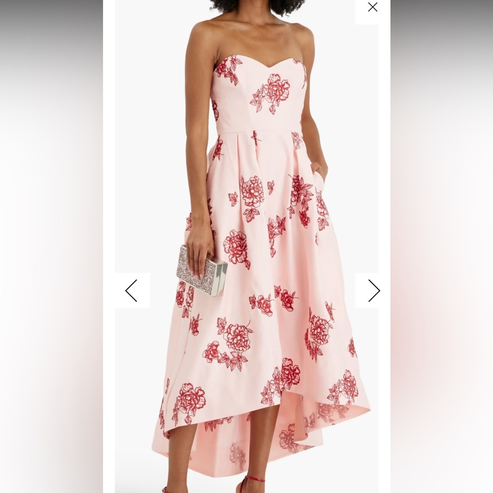 Marchesa Notte Strapless Gown